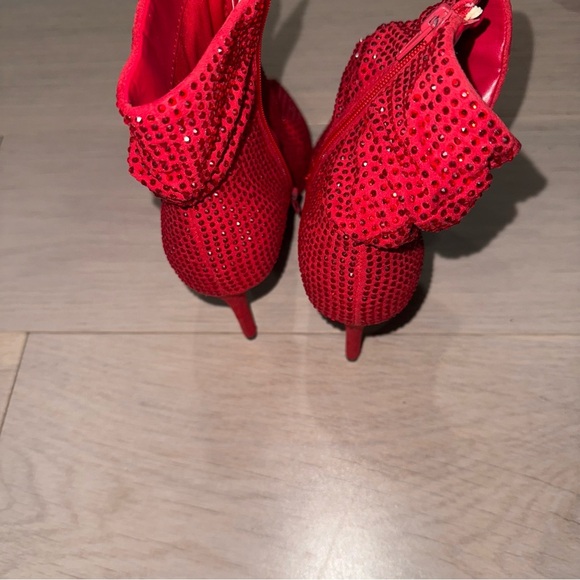 Nine West sparkling red ankles boots with heel. Size 7. NWOT - Picture 5 of 6